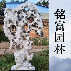 英 德多孔太 湖石独石 窟窿丰富庭院孤摆石 景观造景原石