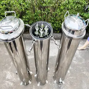 304不锈钢精密反渗透前置保安过滤器自来水泥沙铁锈管道PP棉过滤