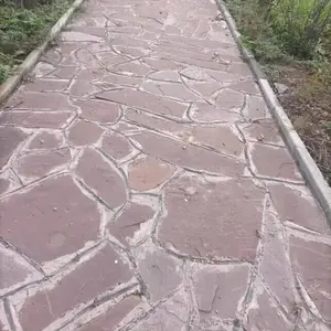 咖啡色文化石块 咖啡板岩蘑菇石 咖啡片石文化石外墙砖