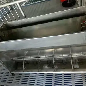 不锈钢食槽 喂料槽 自动喂料线 双面食槽 养猪设备