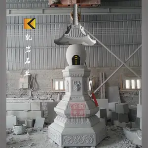 精雕石雕舍利塔 惠安舍利塔石雕厂家 寺院石雕佛塔定制