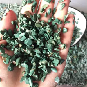 �Ƶ�װ������쾰 ԰����·��ɫ��ճʯ 6-8mm ����