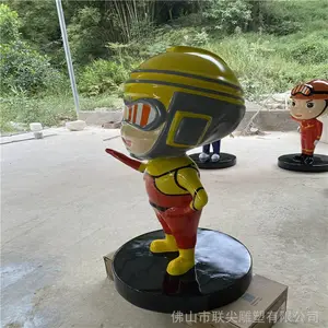 动漫卡通人物雕塑 玻璃钢雕塑报价 室内景观雕塑摆件