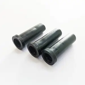 东莞龙三黑色长圆形尾扣 护线胶管PVC护线套内径9mm