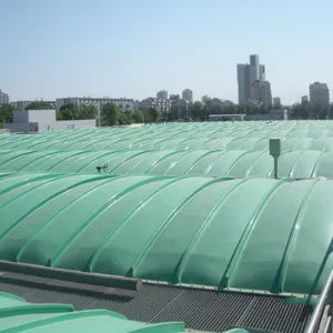 玻璃钢污水池集气罩设计施工,玻璃钢污水池盖板,污水池密封罩