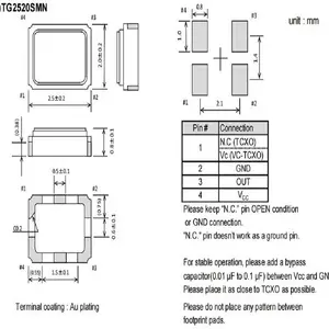 38.4MHZ X1G0054210206���� TG2520SMN���� ��ƷEPSON 2520mm����