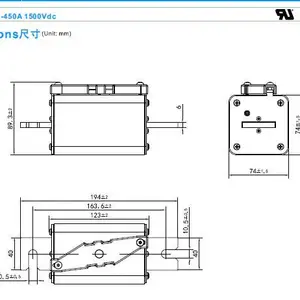 官方EV电池包高压熔断器1000V/250A300A350A400A新能源汽车熔断器
