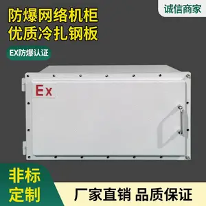 6U防爆防腐配电箱柜防爆网络机柜路由器弱电柜交换机箱通信柜监控碳钢防爆配电箱