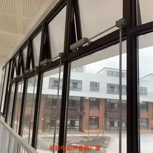 电动开窗器与手摇开窗器优势对比 无锡开窗器 手动开启装置 开启70度 电动开启装置