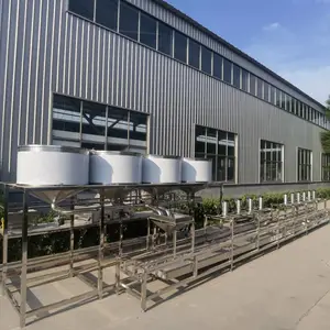 全自动时产2000斤豆腐生产线 不锈钢自动冲浆 传送式气压压榨设备