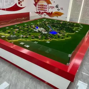 多媒体新区沙盘定制 一键分区点亮产业商住板块