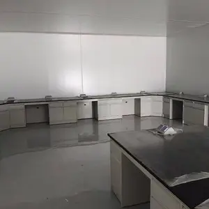 医疗药企实验室异形边台,潍坊实验台厂家定制,靠墙空间利用充分