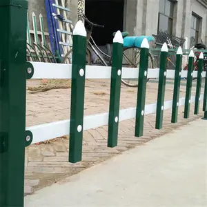 街道绿化带栏杆 道路草坪护栏 花池铁艺护栏