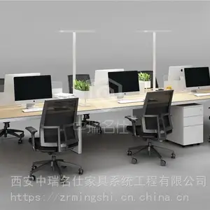 陕西西安对桌工位,卡座办公桌,职员办公桌,西安办公家具,中瑞***家具, 实力厂家 现货供应