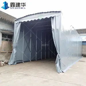 淮安清浦推拉式雨篷工地帐篷安装视频