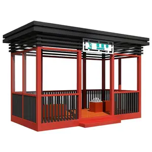 公园景区放置成品可移动透明吸烟亭 防烟火商场休息隔烟室多样式