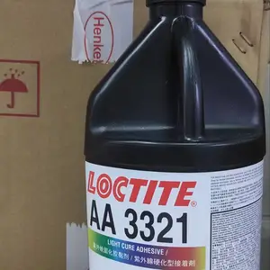 乐泰3321 LOCTITE3321 紫外线粘接塑料金属玻璃医疗级UV胶 1L
