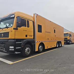 重汽汕德卡8*4***车 1000KW发电机组应急工程野外供电车
