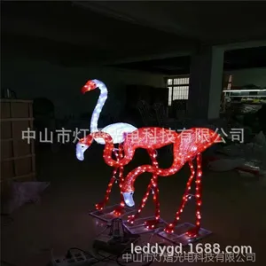 LED滴胶动物造型灯3D火烈鸟造型灯滴胶天鹅鸭子造型灯节日装饰灯