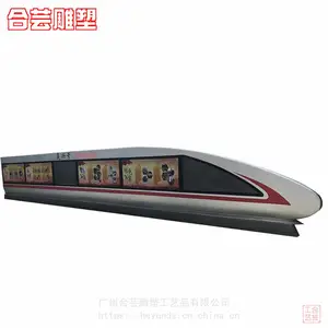 玻璃钢仿真复兴号高铁动车火车模型雕塑道具仿真地铁模型雕塑摆件