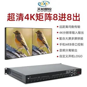 ��֪�Կ��пؾ�������HDMI����8��8��TZ3840MAX8-8֧��ƴ��