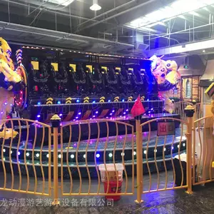 神龙机械战警 神龙游乐16座大型游乐设备360度旋转刺激快乐