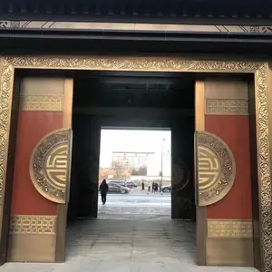 建发地产新中式售楼部金属不锈钢制品整装装饰工程