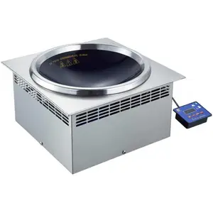 鼎龙嵌入式电磁炉 DLB-3.5KW-QE 商用凹面电磁炒炉 3500W单头电磁炉