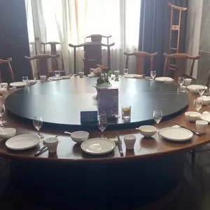 隐藏走线内嵌火锅电磁炉 酒店多人包厢专用大圆桌
