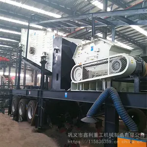 建筑垃圾轮胎式破碎站 移动式箱式破碎站设备厂家 环保节能破碎机