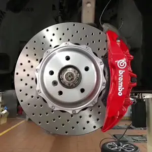 【深圳刹车卡钳改装】意大利全套正品Brembo-V6大六活塞刹车卡钳套装