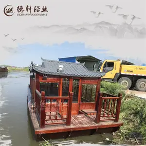 益塘水库旅游区手工制作的复古游船售后好
