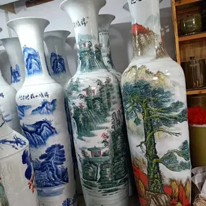 景德镇花瓶红大花瓶2米落地大花瓶中国红大花瓶- 供应商网