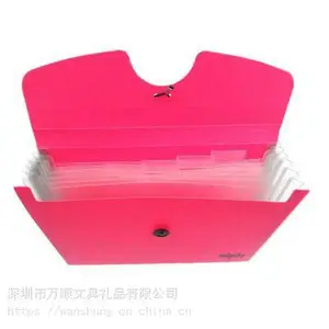 万顺定做PP风琴包工厂 批发塑料风琴包出 低价订做企业事务包