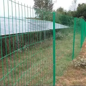 定制双边丝护栏网 公路小区隔离防护网 浸塑防锈护栏网