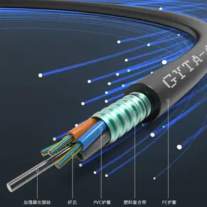 国标烽火96芯防鼠医院gyta架空铠装束状***光缆 48芯drop cable