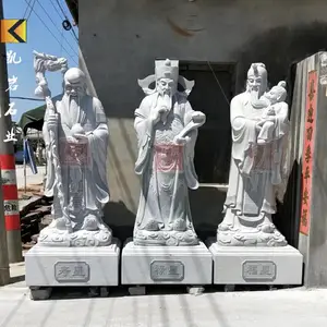 福禄寿三星石雕 福建石雕福禄寿三星石雕像 福禄寿三星雕塑加工厂