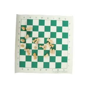 折叠国际象棋PVC皮革高端皮质西洋棋盘户外可收纳双陆棋卷轴批发