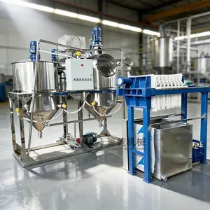 小型毛油提炼设备 全套香味菜籽油精炼设备 山茶油深加工脱蜡机组