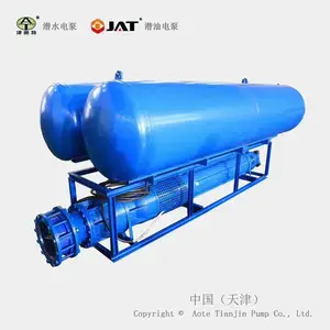 浮筒潜水泵 抽河水用 移动式安装 钢丝固定