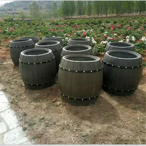 水泥仿木花箱 城市广场公园小区花盆 绿化带隔离成品组合式花槽