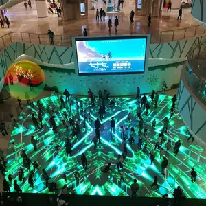 智显立诺 LED互动地砖屏 led重力感应踩踏屏 地面显示屏厂家