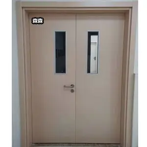 山东厂家定制钢制医院门 洁净门 储藏间防盗防火门 抗菌静音门