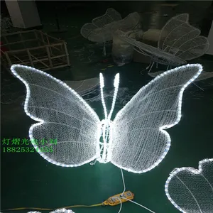 园林亮化蝴蝶装饰灯 楼盘小区蝴蝶造型灯 蝴蝶图案灯