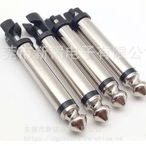 厂家供应6.35单音插头 6.3话筒耳机插头 镀镍DC头 L=48mm