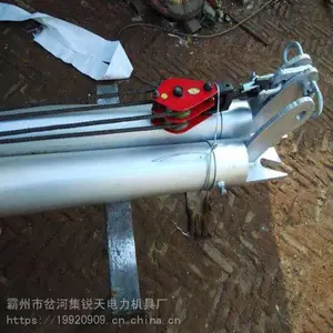 贵州省 手摇铝合金三角拔杆 方便灵活三角架扒杆机 管式三角架立杆机 锐天厂家