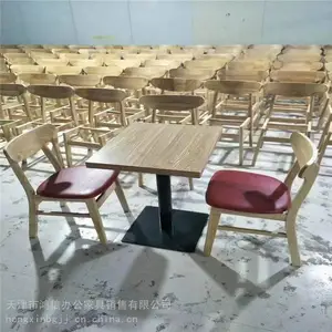 连体食堂餐桌椅,可根据食堂面积规划,提供4-8人位定制方案