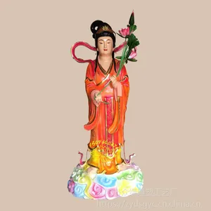 河南玻璃钢佛像厂家直销彩绘七仙女神像 二郎神杨戬塑像 玉皇王母雕像