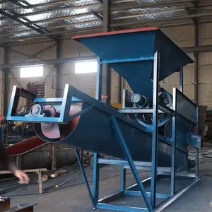 小型螺旋蛟龙筛沙洗沙一体机50型大型轮斗式移动筛砂洗砂一体机