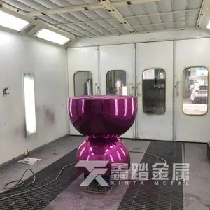佛山大型不锈钢制品厂家专业定制酒店会所大堂创意造型不锈钢吧台